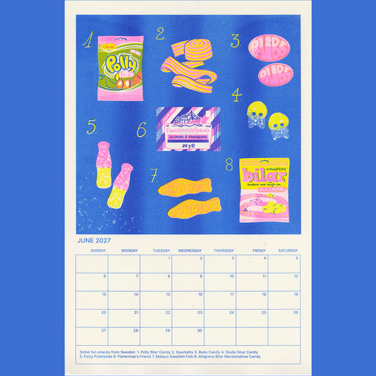 2027 Risograph printed Calendar